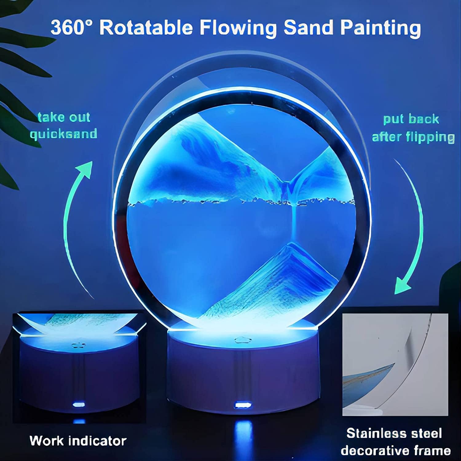 Moving Sand Art Lamp